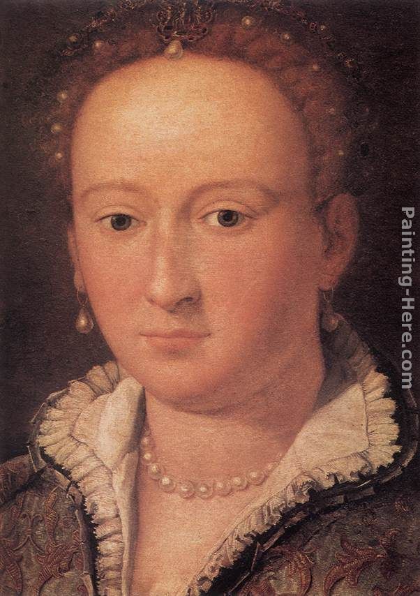 Portrait of a Woman painting - Alessandro Allori Portrait of a Woman art painting